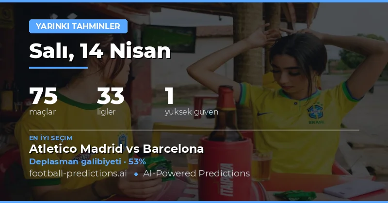 14 Nisan 2026 Tarihli Maçlara Genel Bakış