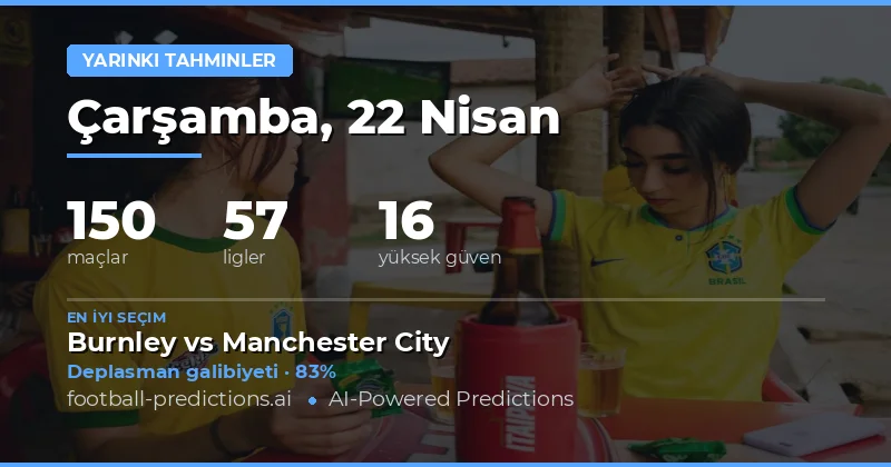 22 Nisan 2026 Tarihindeki Maçlara Genel Bakış
