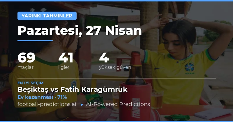 27 Nisan 2026 Günlük Maç Analizi ve Bahis Rehberi