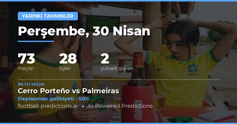 30 Nisan 2026 Futbol Maçları İçin Kapsamlı Tahmin Analizi