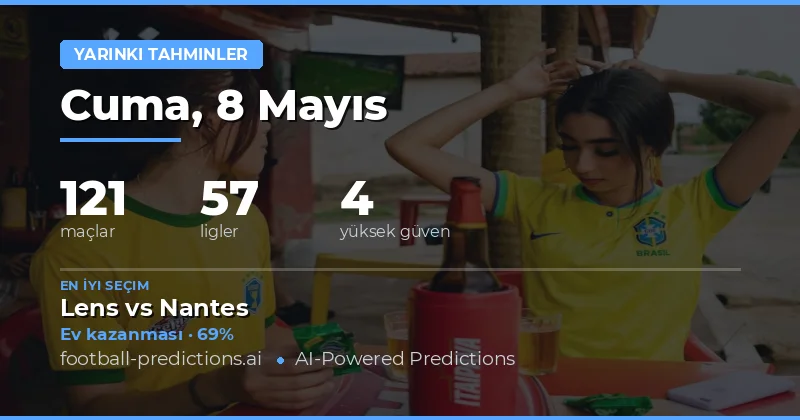 8 Mayıs 2026 Yarınki Maçlar İçin Detaylı Bahis Öngörüsü