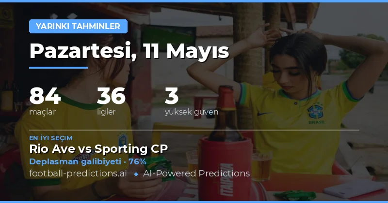 11 Mayıs 2026 Günlük Maç Analizi ve İstatistiksel Özet