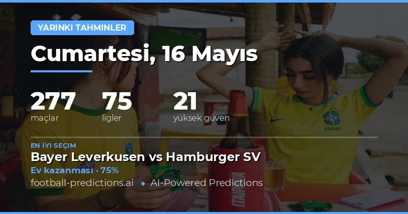 16 Mayıs 2026 Karşılıklı Maç Öngörüsü