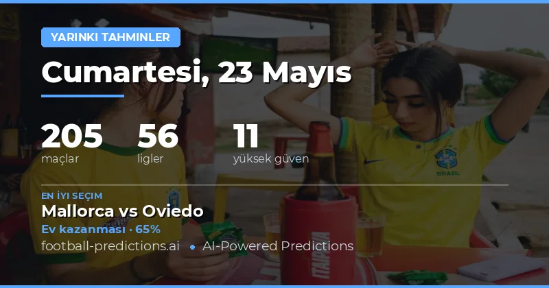 23 Mayıs 2026 Futbol Maçları İçin Detaylı Öngörüler