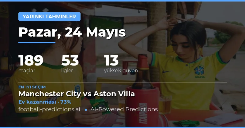 24 Mayıs 2026 Futbol Maçları İçin Kapsamlı İstatistiksel Bakış