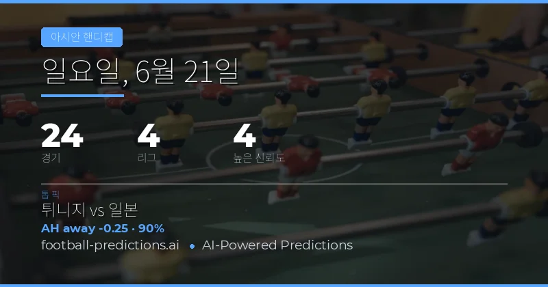 2026년 6월 21일 AH 베스트 픽