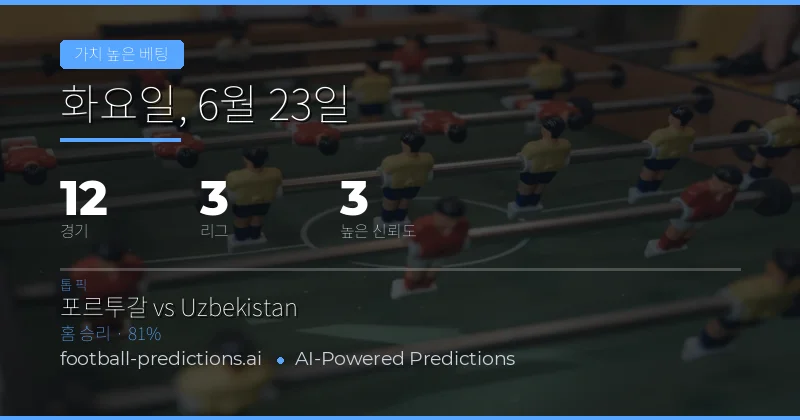 2026년 6월 23일 최적 가치 검증