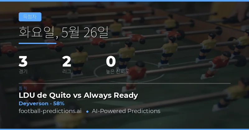 2026년 5월 26일 anytime goalscorer 핵심 전략