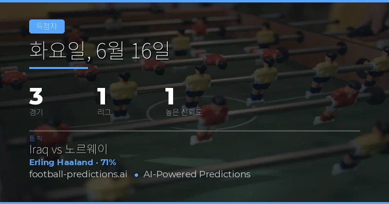 6월 16일 베스트 골시범 추천