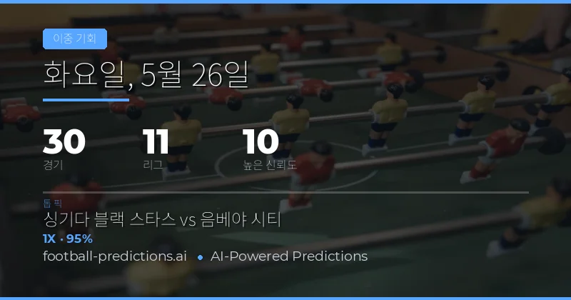2026년 5월 26일 더블 찬스 예측 개요