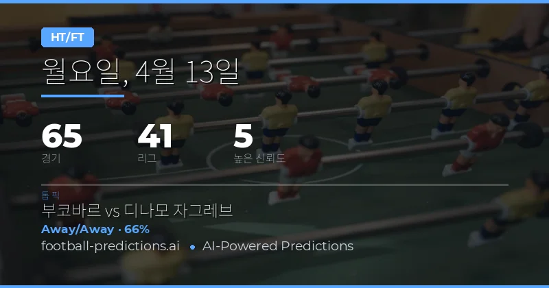 13 Apr 2026 경기 분석 개요