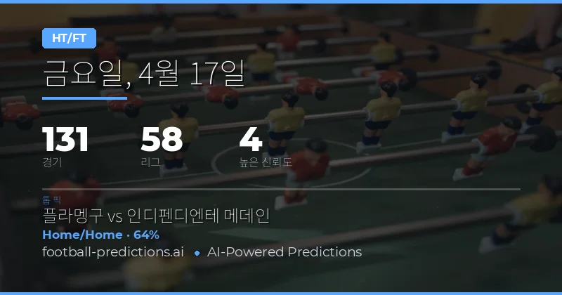 하프타임/풀타임 예측 전망