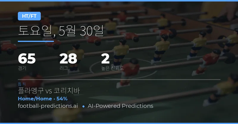 2026년 5월 30일 하프타임/풀타임 베팅 종합 분석