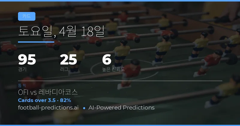18 Apr 2026 경기에서의 레드카드 추세 분석