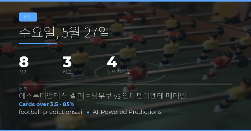 옐로 카드 오버/언더 베팅의 핵심 전략과 중요성