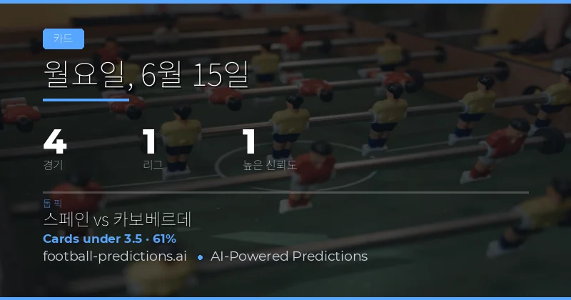 6월 15일 O/U 카드 베팅 팁