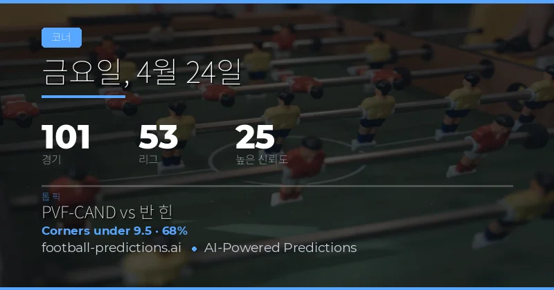 전반전 코너 베팅 시장 현황 및 분석 전략