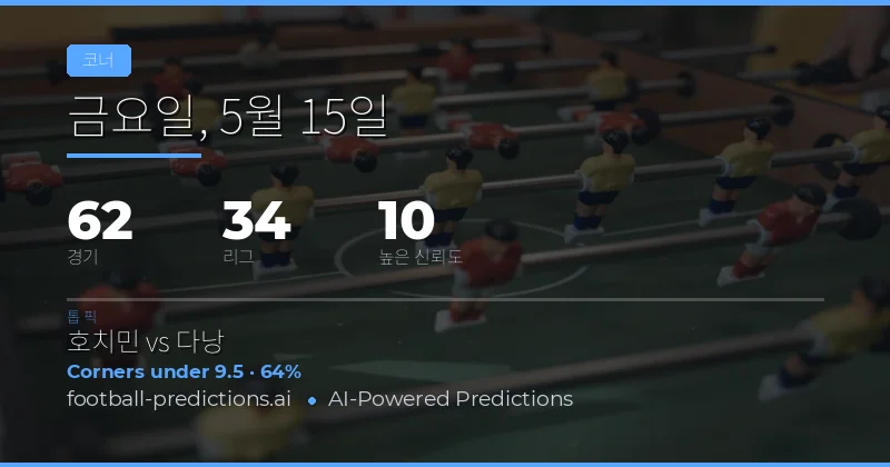 코너킥 시장 분석 및 전략적 접근