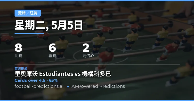 2026年5月5日黃牌大小預測總覽