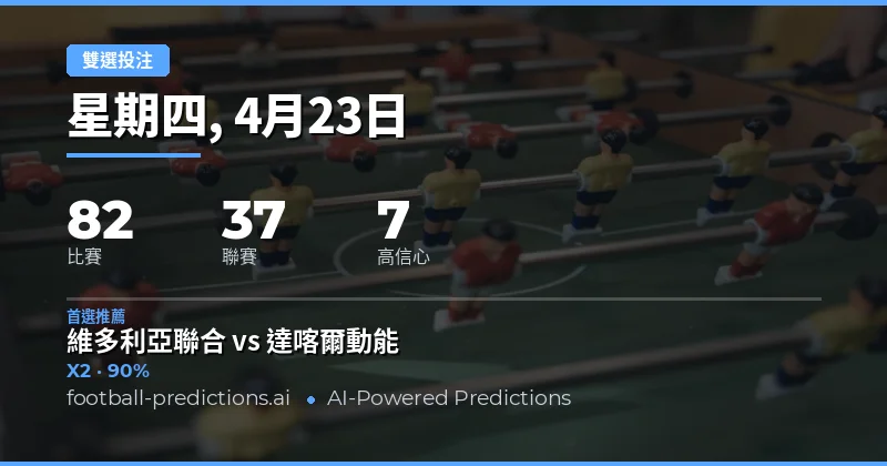 23 Apr 2026 双重机会预测概述