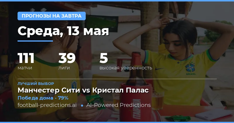 Обзор футбольного дня: 13 мая 2026