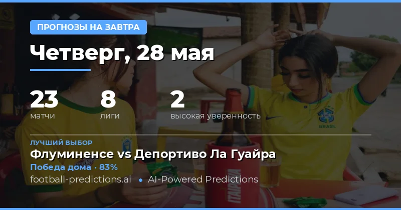 Обзор футбольных матчей на завтра