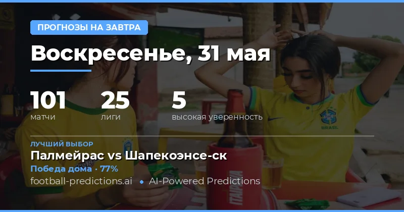 Обзор футбольных матчей на 31 мая 2026 года