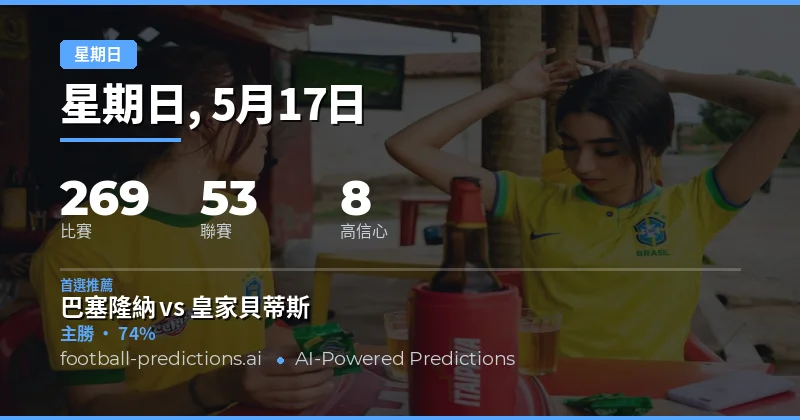 2026年5月17日足球賽事總覽與關鍵數據解讀