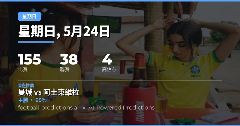 2026年5月24日週日足球賽事總覽與關鍵數據解讀