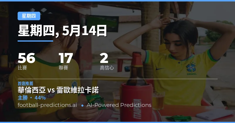 2026年5月14日星期四賽事總覽與核心數據解讀
