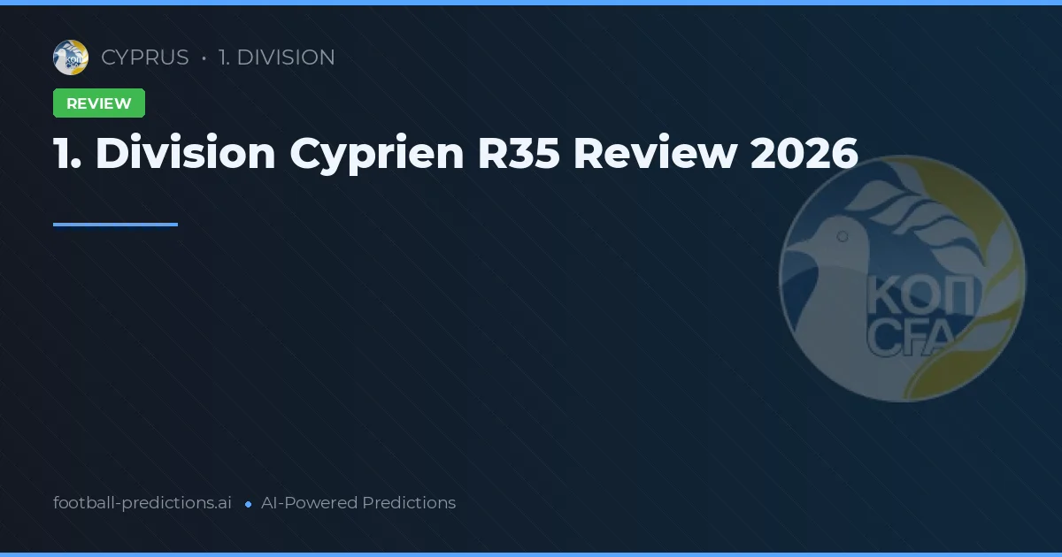 1. Division Cyprien R35 Review 2026