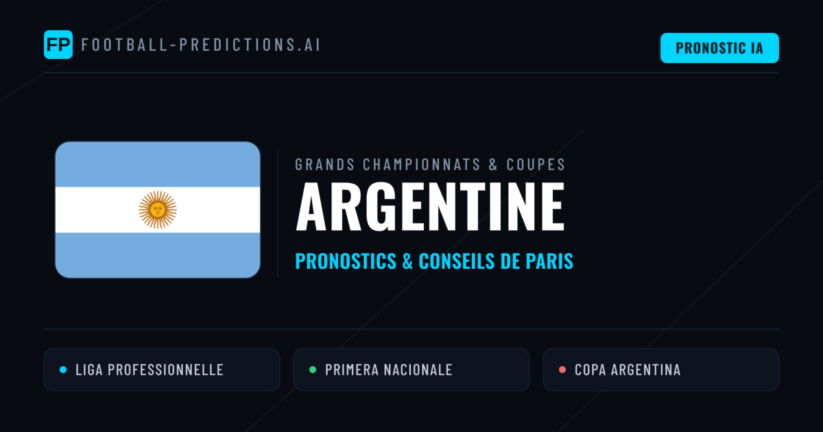 Pronostics football Argentine & Conseils de Paris