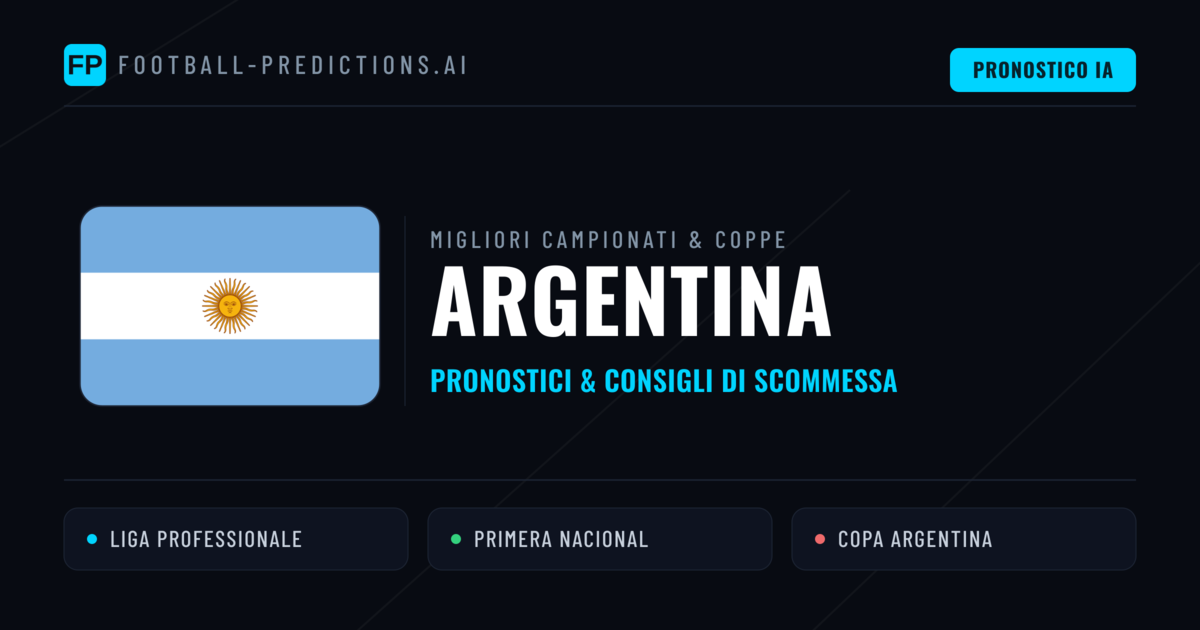 Pronostici Calcio Argentina — Scommesse e Consigli