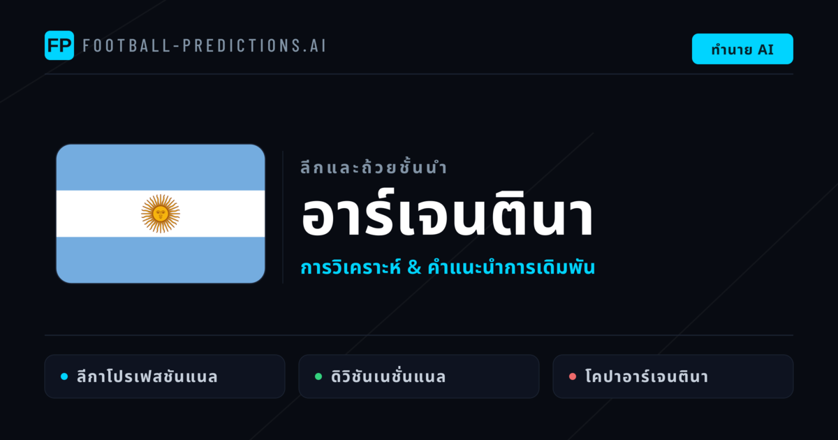 วิเคราะห์บอล อาร์เจนตินา & วิเคราะห์ผล