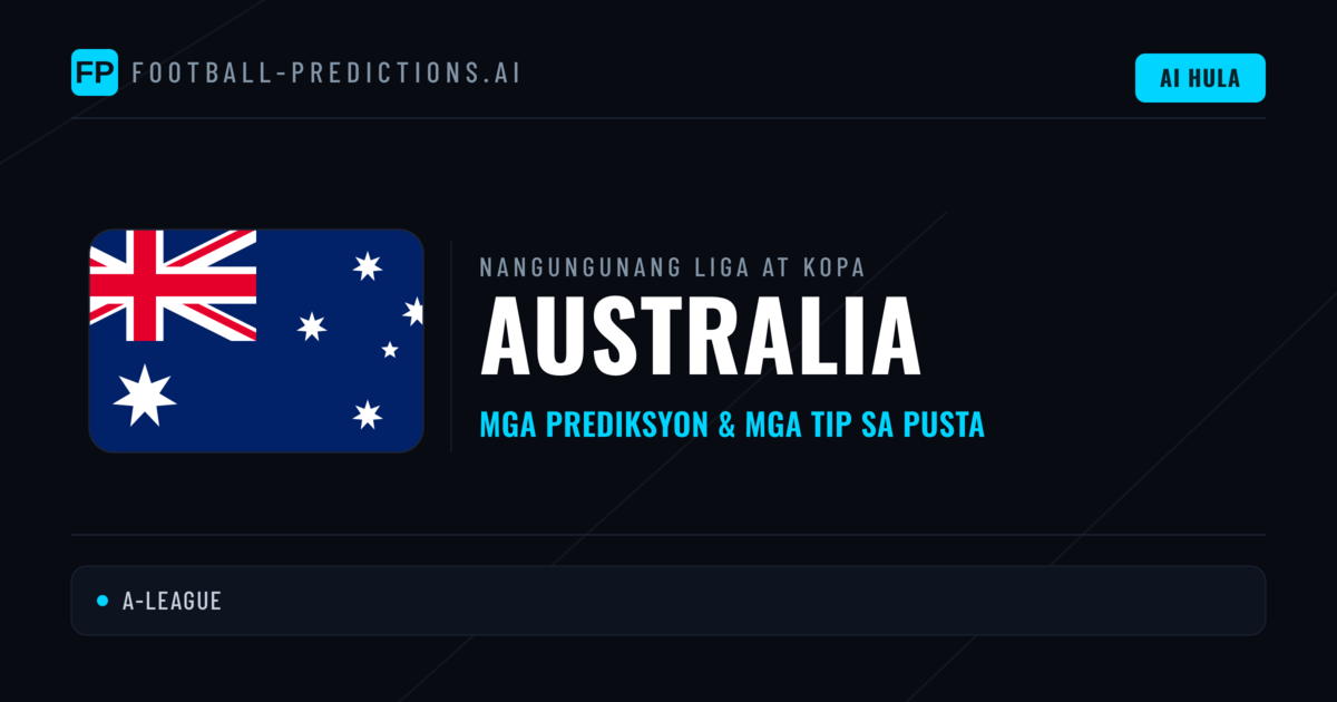 Prediksyon at Tips sa Australia Football