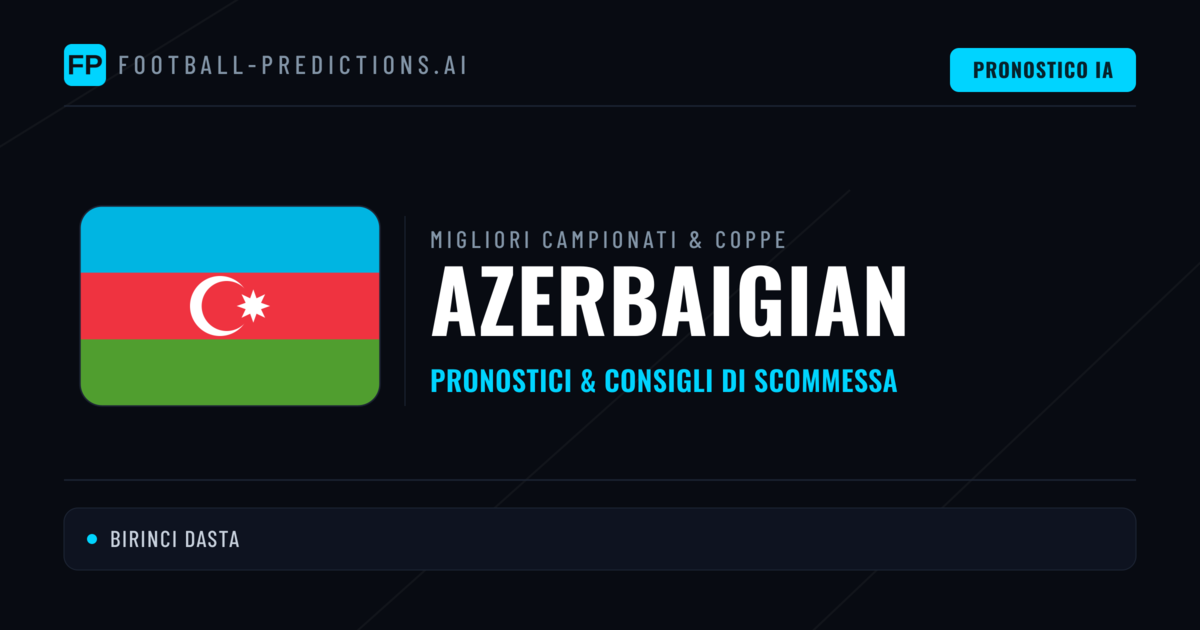 Pronostici Calcio Azerbaigian — Scommesse e Consigli
