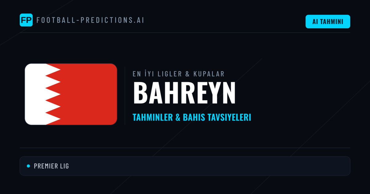 Bahreyn Futbol Tahminleri & İddaa İpuçları