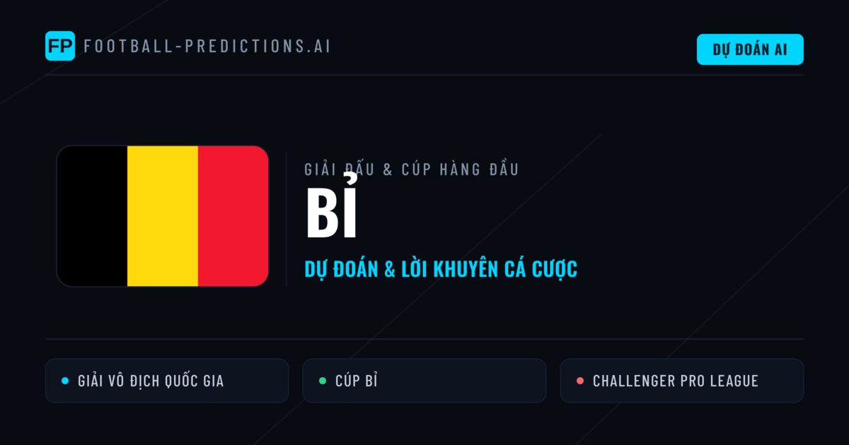 Soi Kèo Bóng Đá Bỉ & Dự Đoán