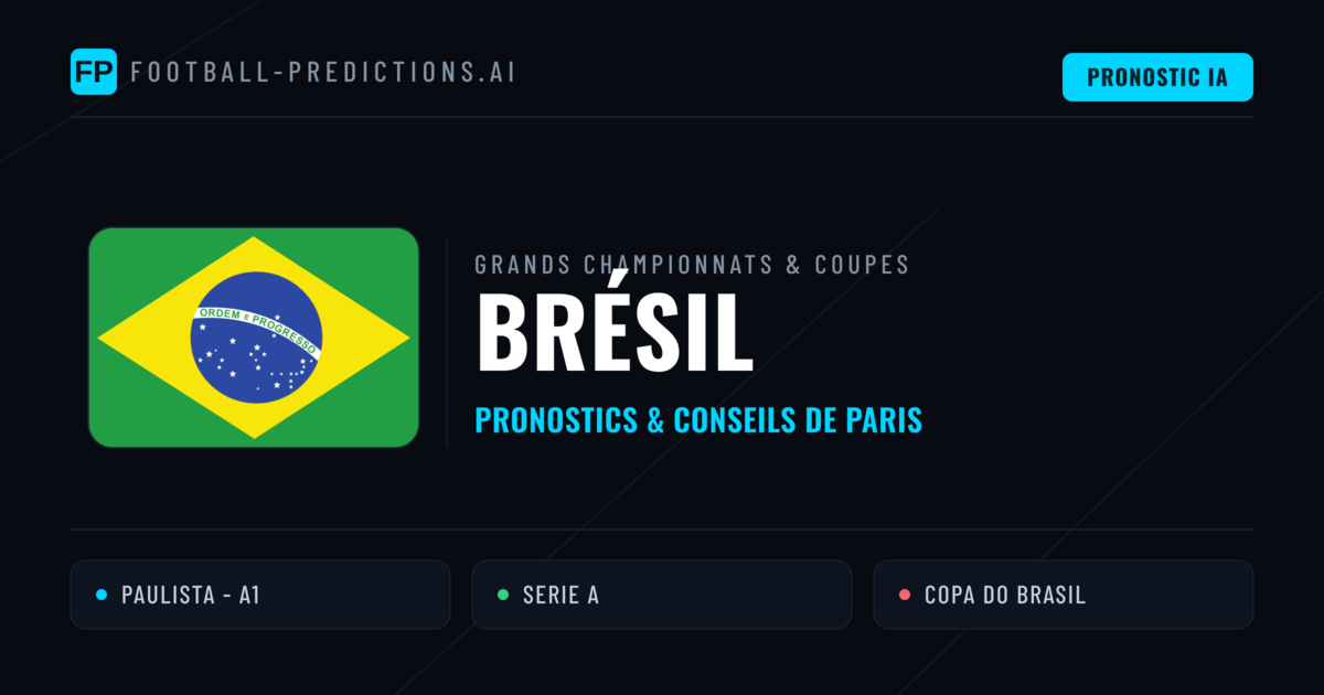 Pronostics football Brésil & Conseils de Paris
