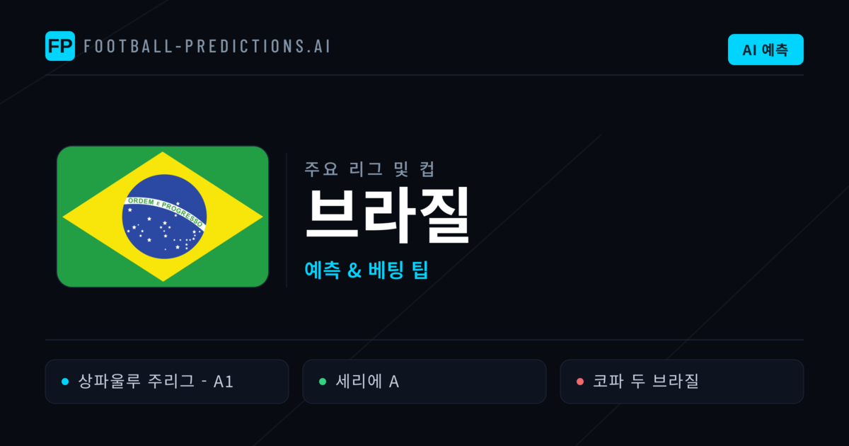 브라질 축구 예측 & 베팅 팁