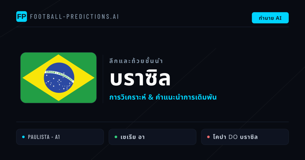 วิเคราะห์บอล บราซิล & วิเคราะห์ผล