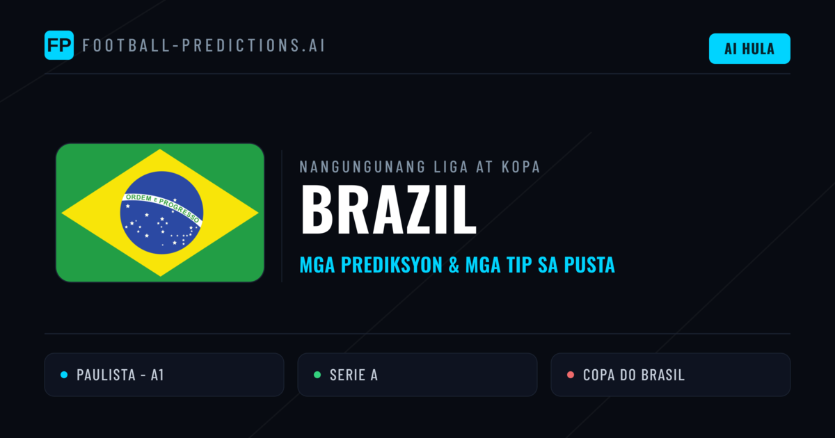Prediksyon at Tips sa Brazil Football