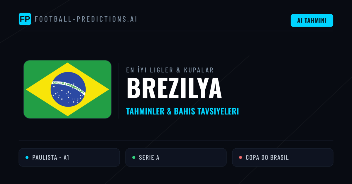 Brezilya Futbol Tahminleri & İddaa İpuçları