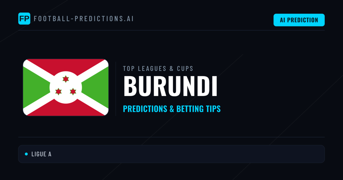Burundi Football Predictions & Betting Tips