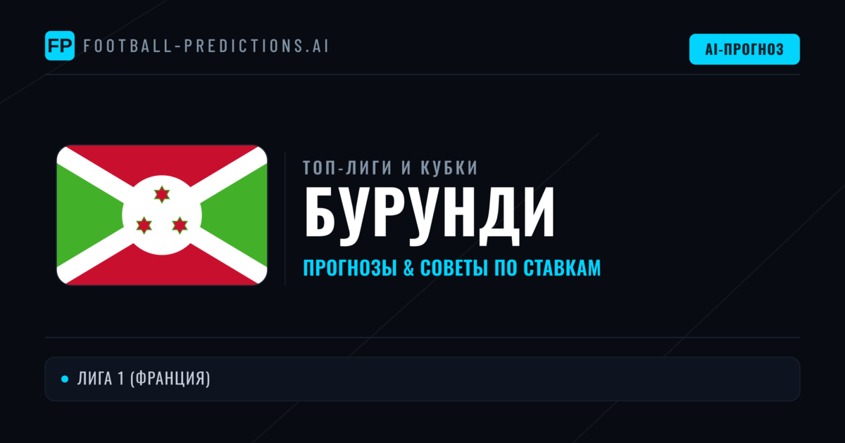 Прогнозы и советы по футболу Бурунди
