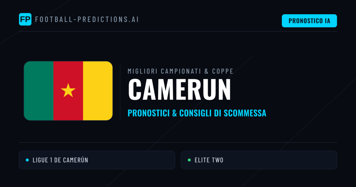 Pronostici Calcio Camerun — Scommesse e Consigli