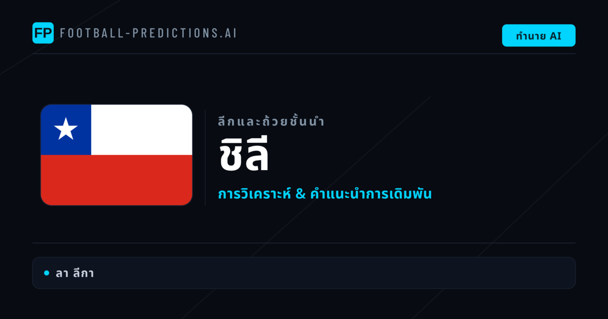 วิเคราะห์บอล ชิลี & วิเคราะห์ผล