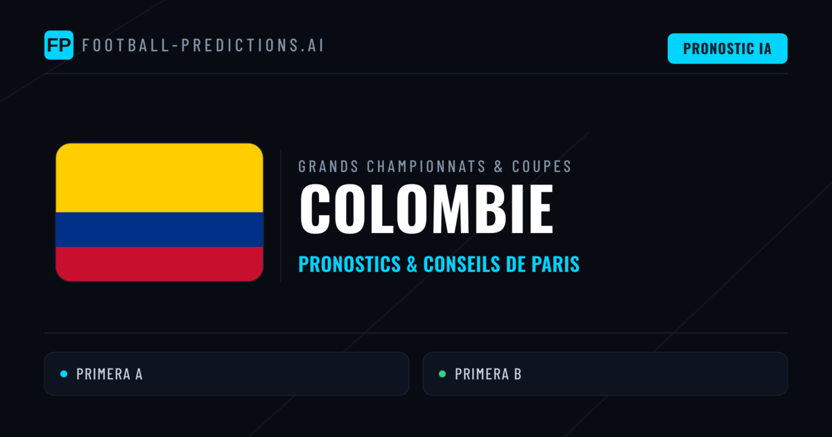 Pronostics football Colombie & Conseils de Paris