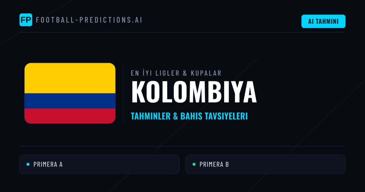 Kolombiya Futbol Tahminleri & İddaa İpuçları