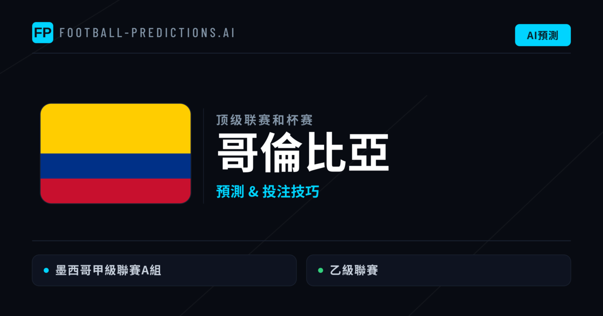 哥倫比亞足球賽事預測 — 運彩分析與推薦
